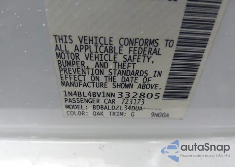 2022 Nissan Altima S Fwd z USA, uszkodzony, nr VIN 1N4BL4BV1NN332805